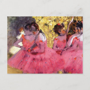Edgar Degas - Tänzerinnen in Rosa - Balletttanzlie Postkarte