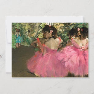 Edgar Degas - Tänzerinnen in Rosa Einladung