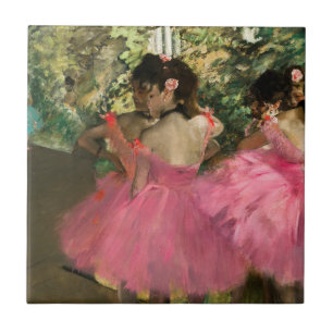 Edgar Degas - Tänzerinnen in Rosa Fliese