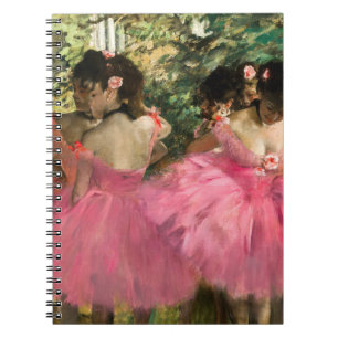 Edgar Degas - Tänzerinnen in Rosa Notizblock