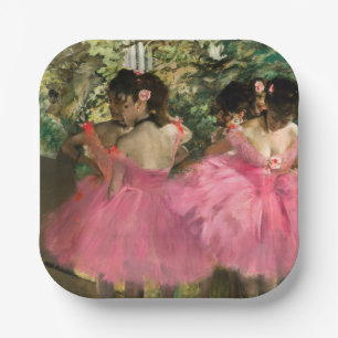 Edgar Degas - Tänzerinnen in Rosa Pappteller