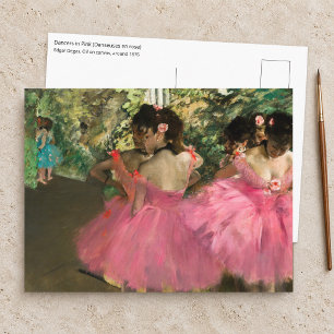 Edgar Degas - Tänzerinnen in Rosa Postkarte
