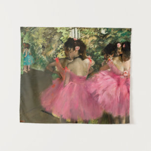 Edgar Degas - Tänzerinnen in Rosa Wandteppich