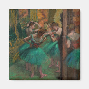 Edgar Degas - Tänzerinnen, Rosa und Grün Magnet