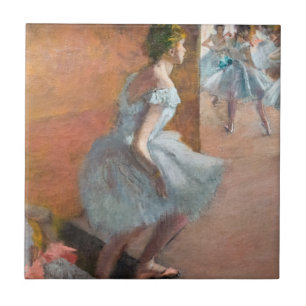 Edgar Degas - Tänzerinnen steigen eine Treppe hina Fliese