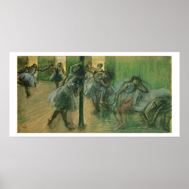 Edgar Degas | Tänzerproben Poster (Vorne)