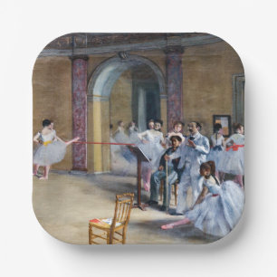 Edgar Degas - Tanzfoyer, Oper rue Le Peletier Pappteller