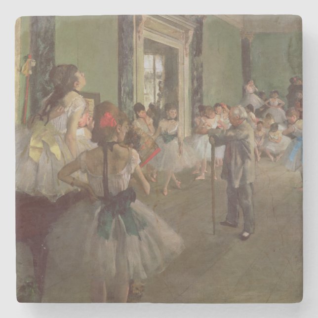 Edgar Degas| Tanzklasse, c.1873-76 Steinuntersetzer (Vorderseite)
