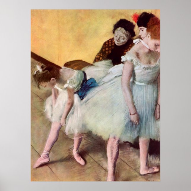 Edgar Degas Tanzklasse Poster (Vorne)