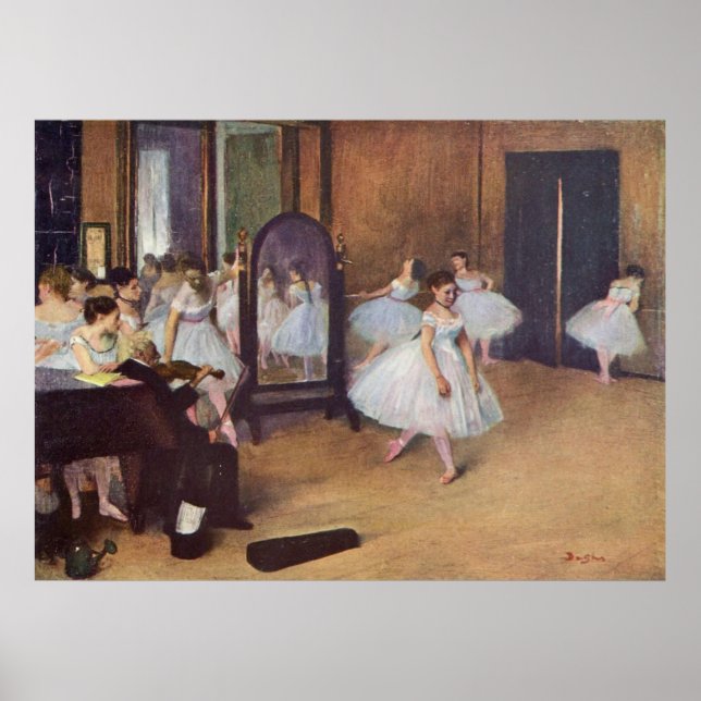 Edgar Degas - Tanzsaal 1872 Tänzerballerina Öl Poster (Vorne)