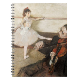 Edgar Degas Tanzunterricht. Vintager Impressionism Notizblock