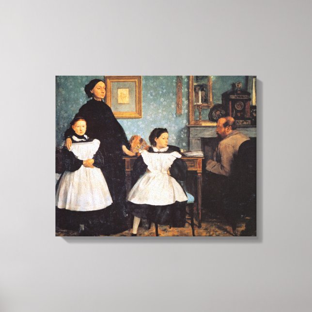 Edgar Degas, The Bellelli Family Leinwanddruck (Vorderseite)