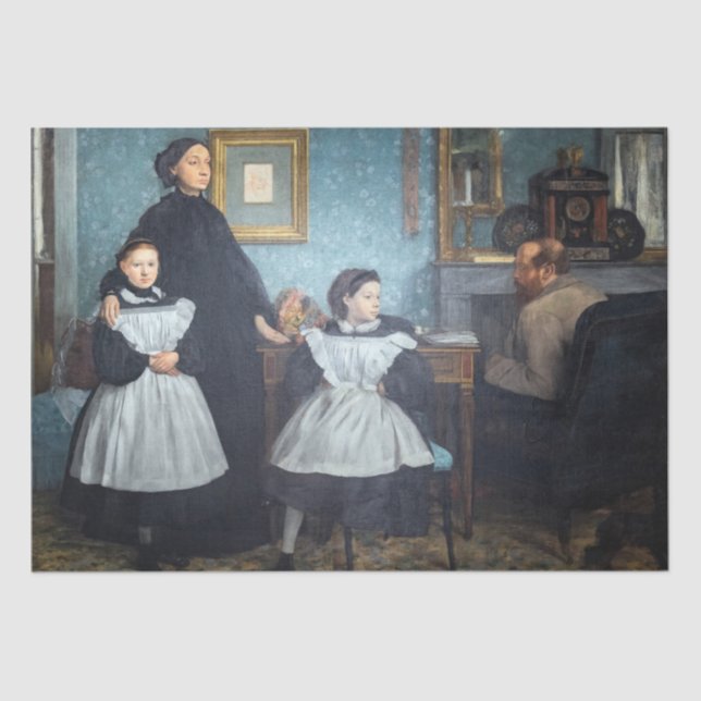 Edgar Degas - The Bellelli Family Seidenpapier (Vorderseite)