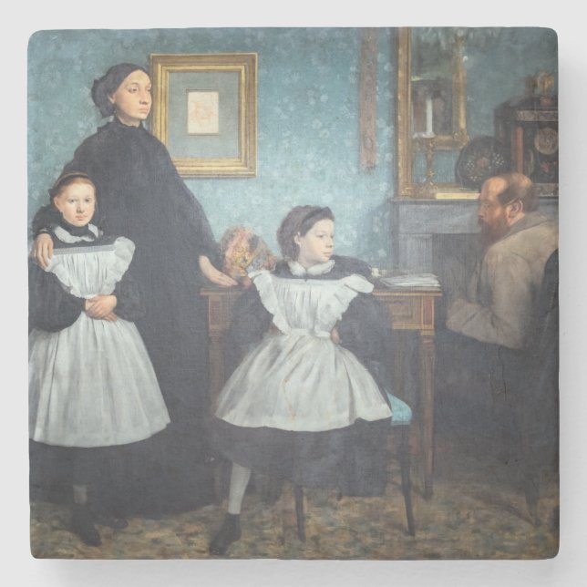 Edgar Degas - The Bellelli Family Steinuntersetzer (Vorderseite)