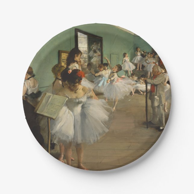 Edgar Degas-The dance class 1874 Pappteller (Vorderseite)