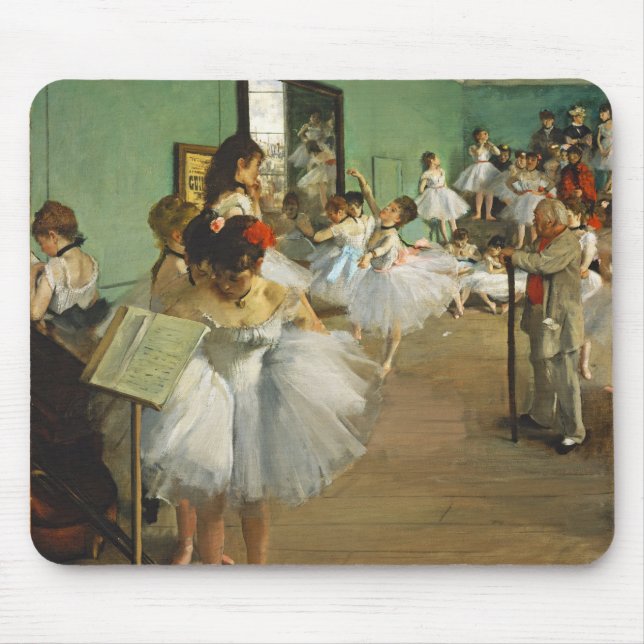 Edgar Degas The Dance Class Ballerina Painting Mousepad (Vorne)