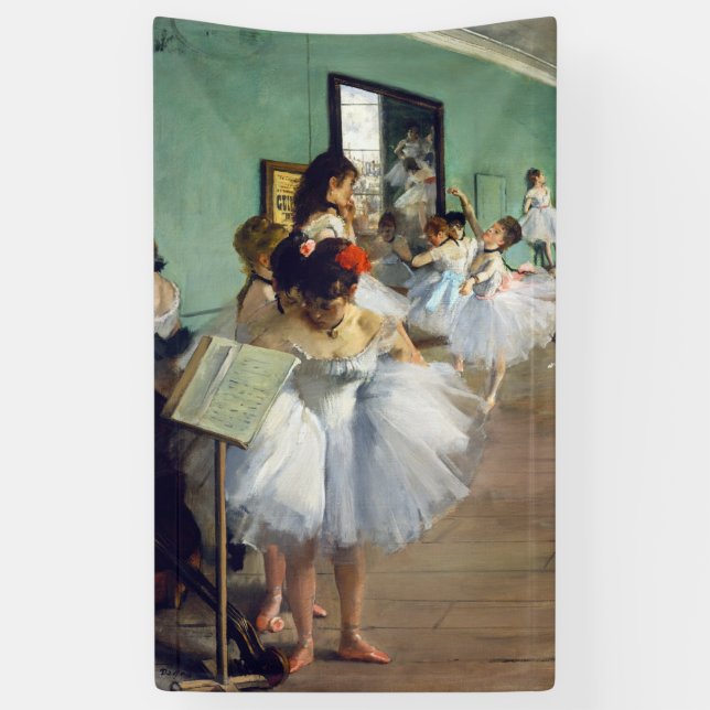Edgar Degas - The Dance Class Banner (Vertikal)
