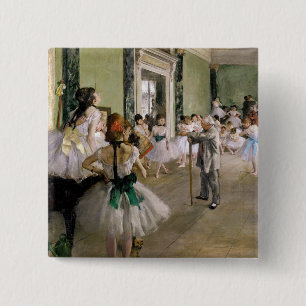 Edgar Degas - The Dance Class Button