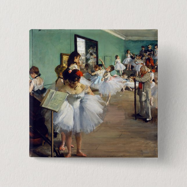 Edgar Degas - The Dance Class Button (Vorderseite)