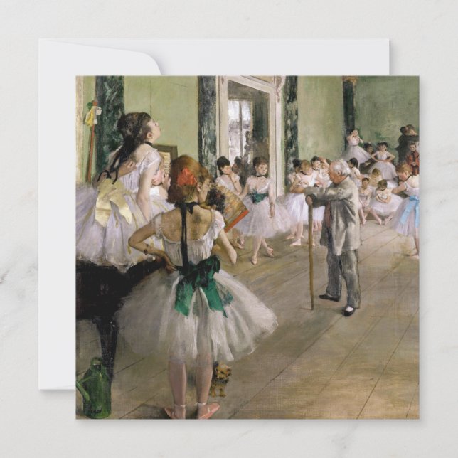 Edgar Degas - The Dance Class Dankeskarte (Vorderseite)