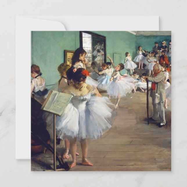 Edgar Degas - The Dance Class Einladung (Vorderseite)