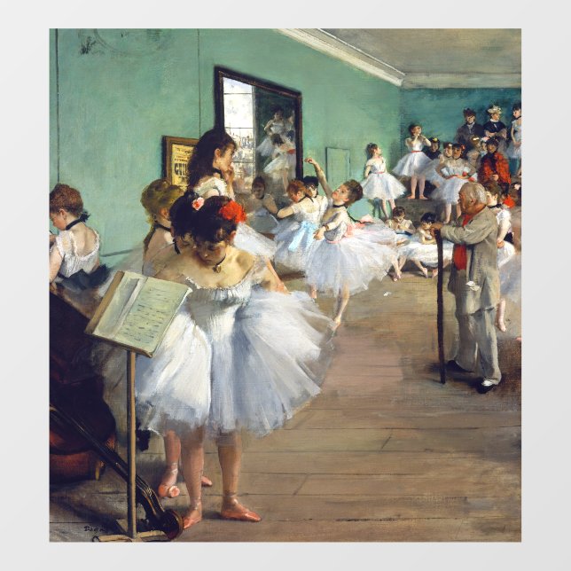 Edgar Degas - The Dance Class Fensteraufkleber (Blatt)