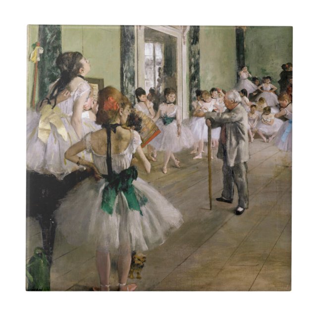 Edgar Degas - The Dance Class Fliese (Vorderseite)