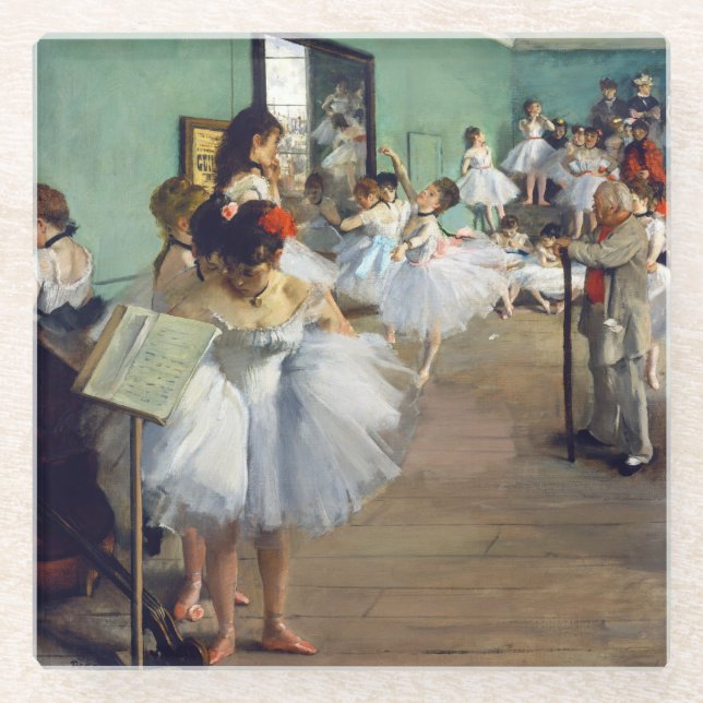 Edgar Degas - The Dance Class Glasuntersetzer (Vorderseite)