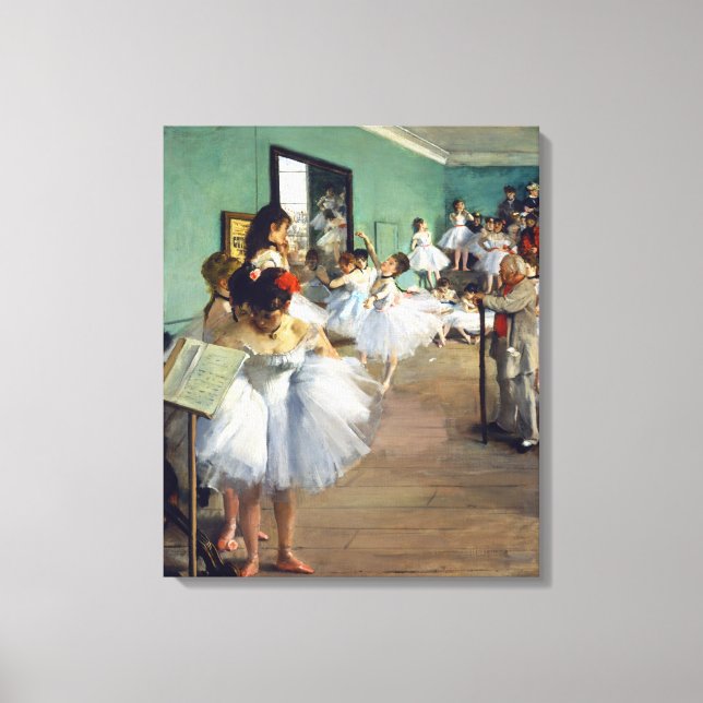 Edgar Degas - The Dance Class Leinwanddruck (Vorderseite)