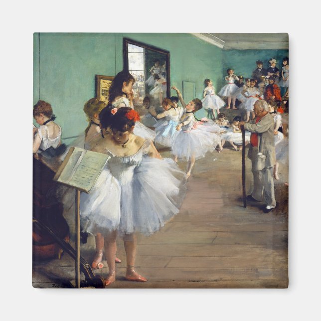 Edgar Degas - The Dance Class Magnet (Vorne)