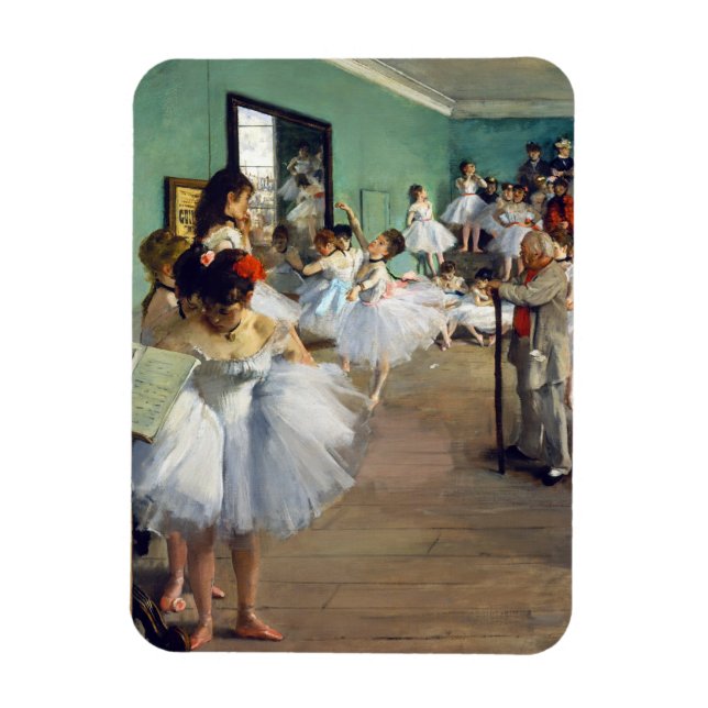 Edgar Degas - The Dance Class Magnet (Vertikal)