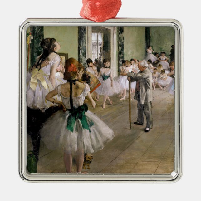 Edgar Degas - The Dance Class Ornament Aus Metall (Vorne)