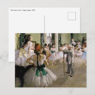 Edgar Degas - The Dance Class Postkarte
