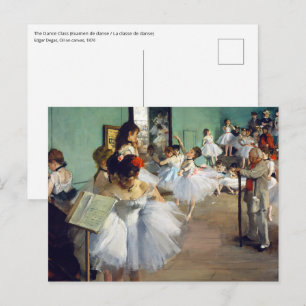 Edgar Degas - The Dance Class Postkarte