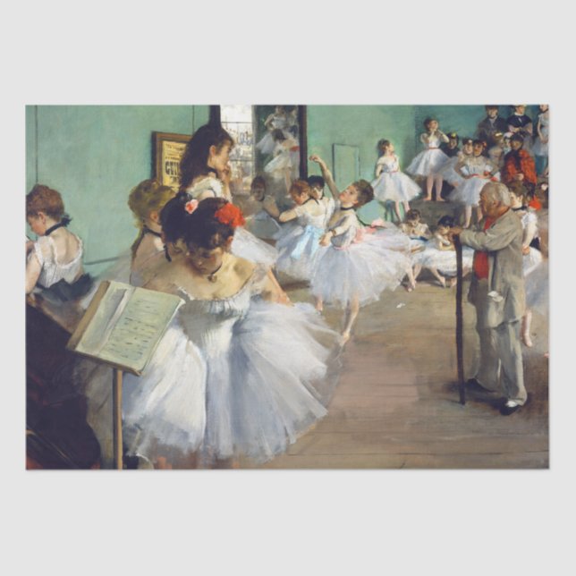 Edgar Degas - The Dance Class Seidenpapier (Vorderseite)