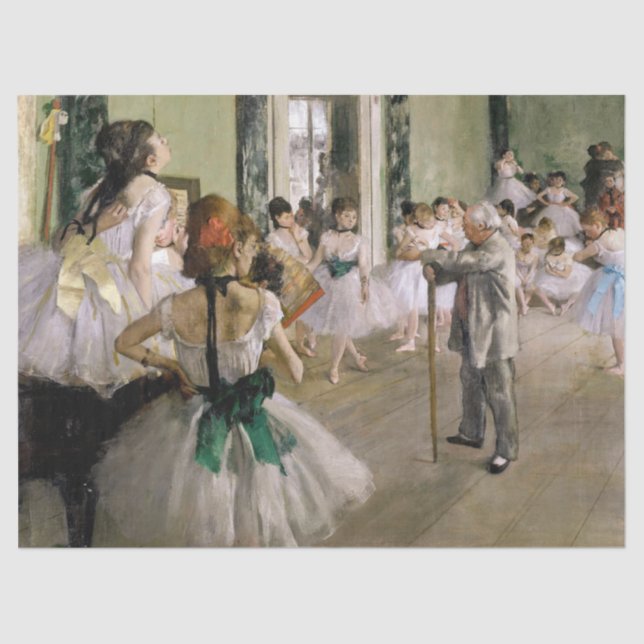 Edgar Degas - The Dance Class Seidenpapier (Vorderseite)