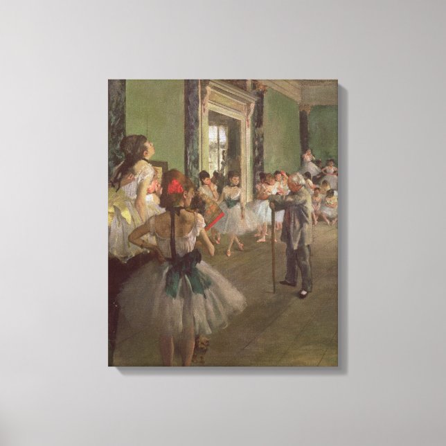 Edgar Degas | The Dancing Class, c.1873-76 Leinwanddruck (Vorderseite)