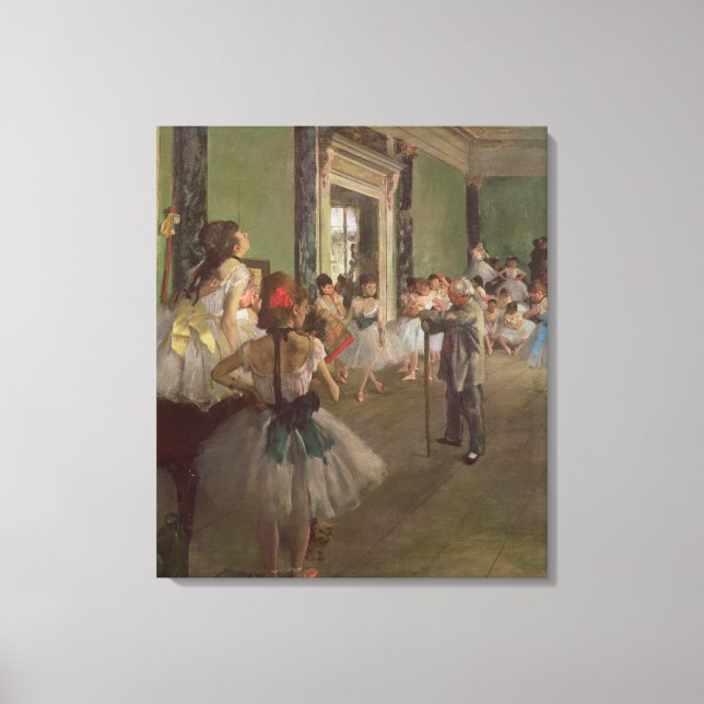 Edgar Degas | The Dancing Class, c.1873-76 Leinwanddruck (Vorderseite)
