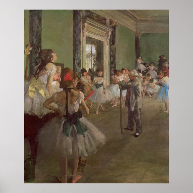 Edgar Degas | The Dancing Class, c.1873-76 Poster (Vorne)