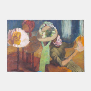 Edgar Degas - The Millinery Shop Fußmatte
