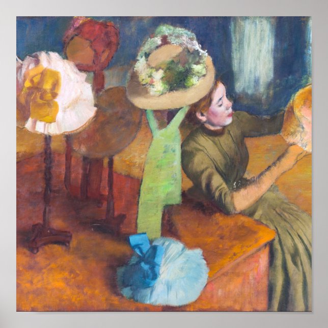 Edgar Degas - The Millinery Shop Poster (Vorne)
