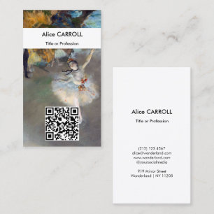 Edgar Degas - The Star - QR Code Visitenkarte