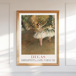 Edgar Degas Two Dancers on Bühne Art Ballet Print Poster