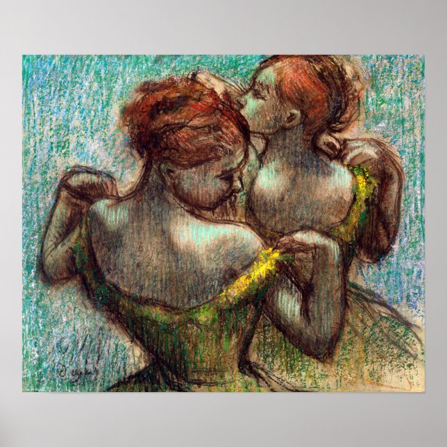Edgar Degas Two Dancers Poster (Vorne)