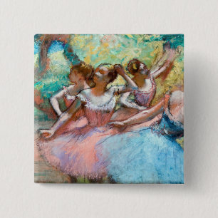 Edgar Degas - Vier Ballerinas auf Bühne Button