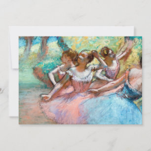 Edgar Degas - Vier Ballerinas auf Bühne Einladung