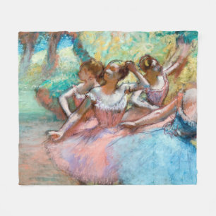 Edgar Degas - Vier Ballerinas auf Bühne Fleecedecke