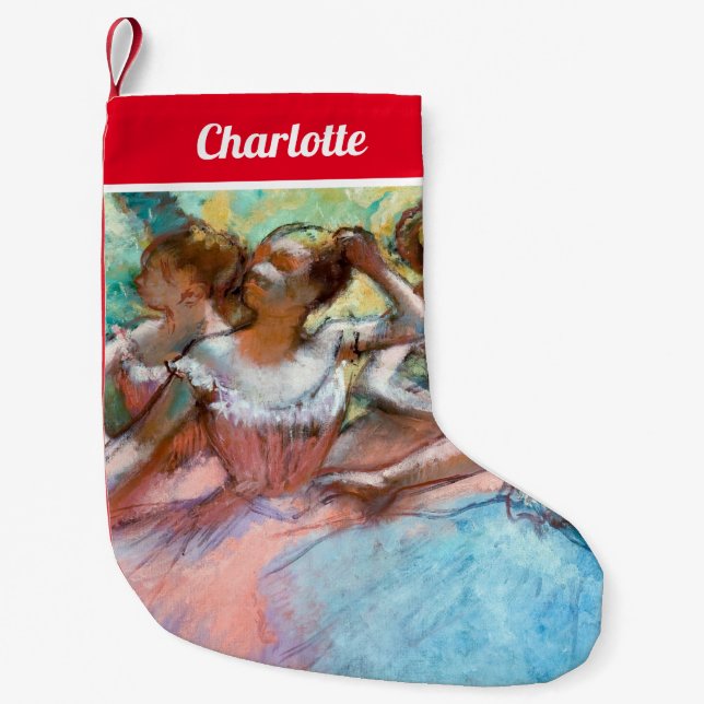 Edgar Degas - Vier Ballerinas auf Bühne Kleiner Weihnachtsstrumpf (Vorderseite)