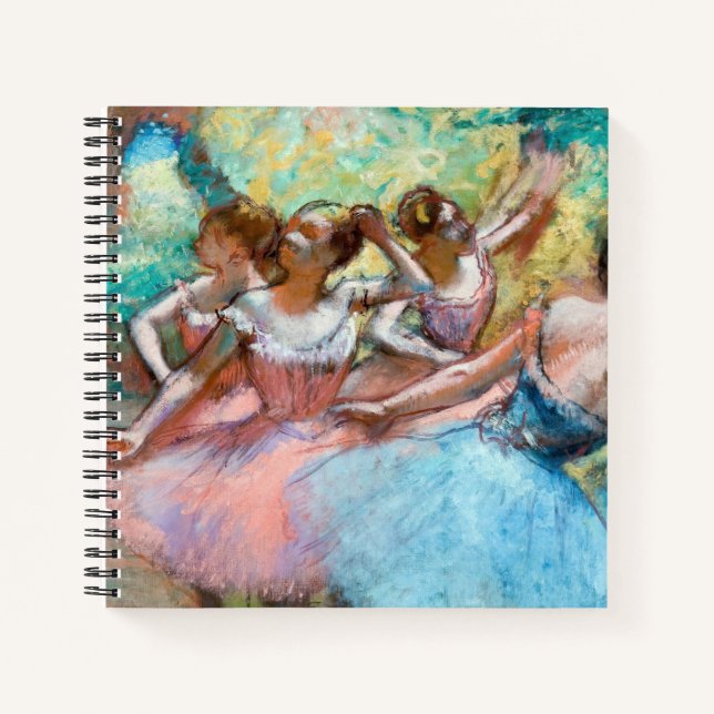 Edgar Degas - Vier Ballerinas auf Bühne Notizbuch (Vorderseite)