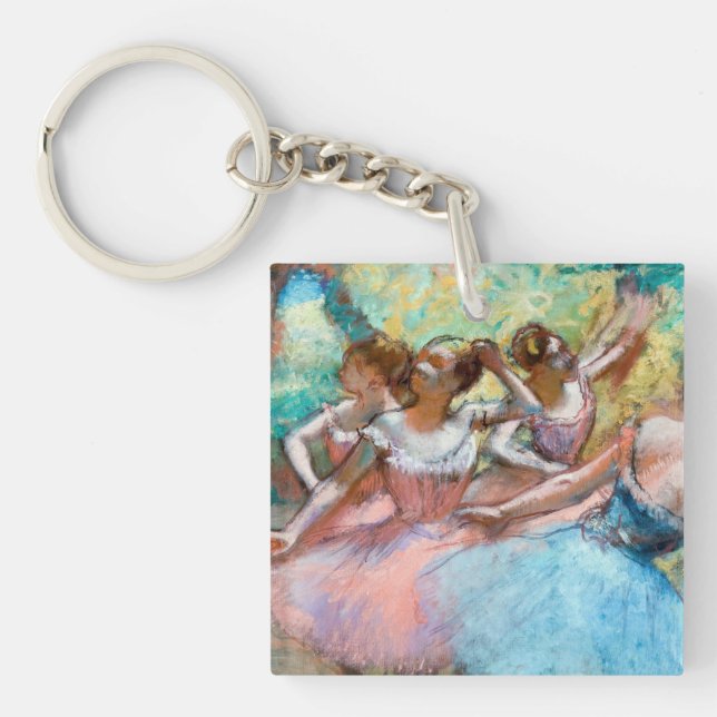 Edgar Degas - Vier Ballerinas auf Bühne Schlüsselanhänger (Vorderseite)